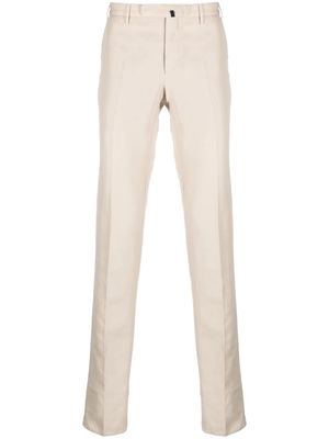 Incotex straight-leg linen-cotton trousers - Neutrals