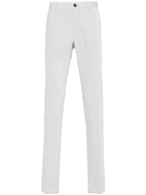 Incotex striped seersucker tapered trousers - Blue