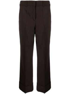Incotex tailored cropped trousers - Brown