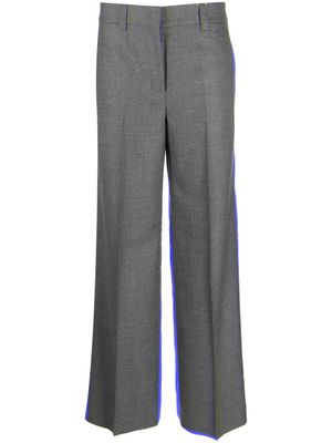 Incotex tailored flared virgin-wool trousers - Grey