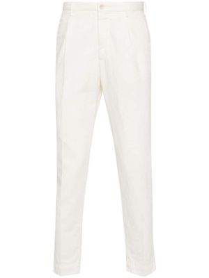 Incotex tailored tapered trousers - White
