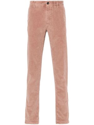 Incotex tapered corduroy trousers - Pink