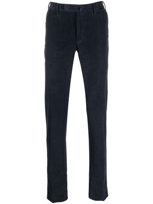 Incotex tapered-leg cotton trousers - Blue