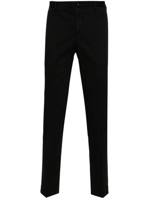 Incotex tapered-leg trousers - Black