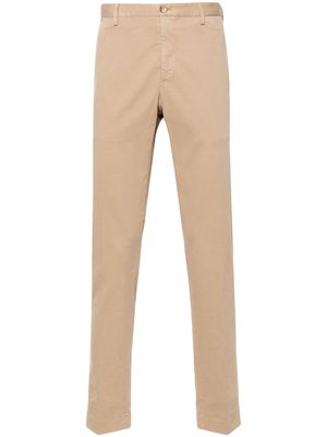 Incotex tapered-leg trousers - Brown
