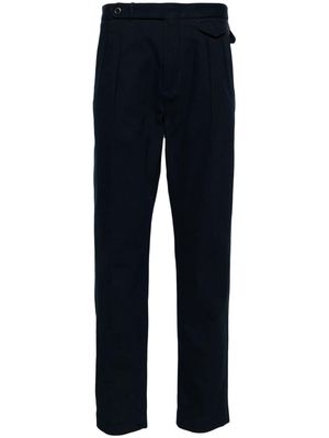 Incotex tapered-leg twill trousers - Blue