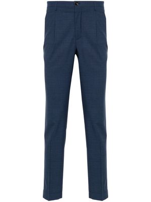 Incotex tapered virgin wool trousers - Blue