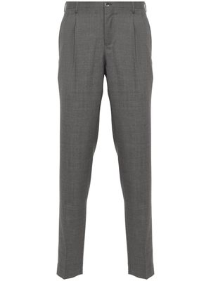 Incotex tapered virgin wool trousers - Grey