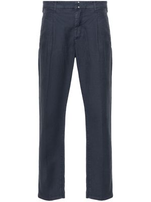 Incotex twill tapered trousers - Blue