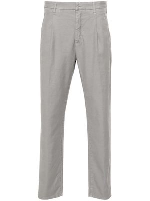Incotex twill tapered trousers - Grey