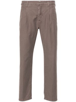 Incotex twill tapered trousers - Neutrals
