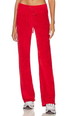 Indah Ana Low Rise Joggers in Red