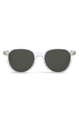 InDior R1I 53mm Round Sunglasses in Crystal /Brown Mirror