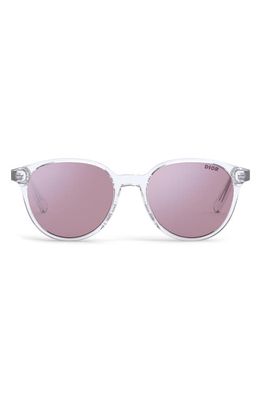 InDior R1I 53mm Round Sunglasses in Crystal /Violet