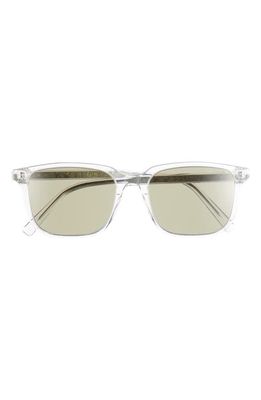 Indior S1I 54mm Square Sunglasses in Crystal /Green