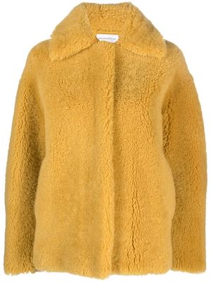 Inès & Maréchal Nelly shearling jacket - Yellow