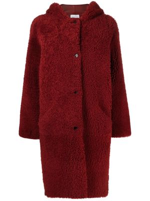 Inès & Maréchal Novembre shearling coat - Red