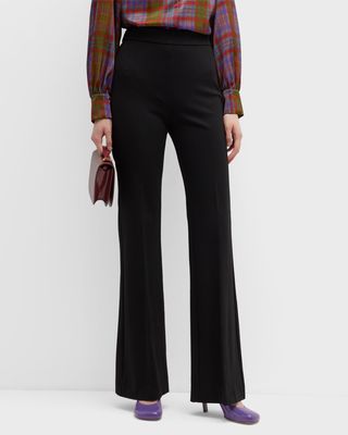 Ines Mid-Rise Flare Pants