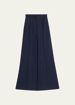 Ines Wide-Leg Wool Trousers