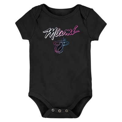 Infant Black Miami Heat 2020/21 City Edition Bodysuit