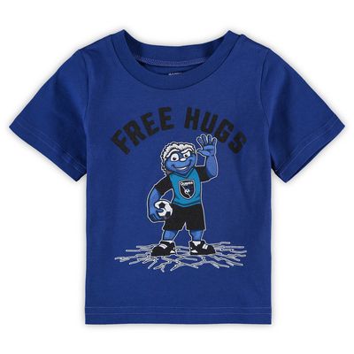Infant Blue San Jose Earthquakes Free Hugs Mascot T-Shirt