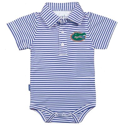 Infant Garb Royal/White Florida Gators Carson Striped Short Sleeve Bodysuit