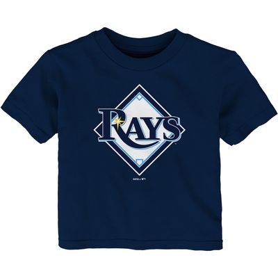 Infant Navy Tampa Bay Rays Team Primary Logo T-Shirt