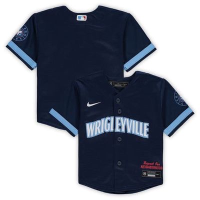 Infant Nike Navy Chicago Cubs MLB City Connect Replica Jersey