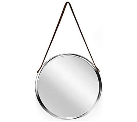 Infinity Instruments 18" Wall Mirror, Convex Si lver Frame