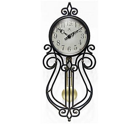 Infinity Instruments 20" Decorative Pendulum Wa ll Clock