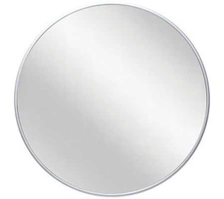 Infinity Instruments 21" Wall Mirror, Matte SIl ver Frame