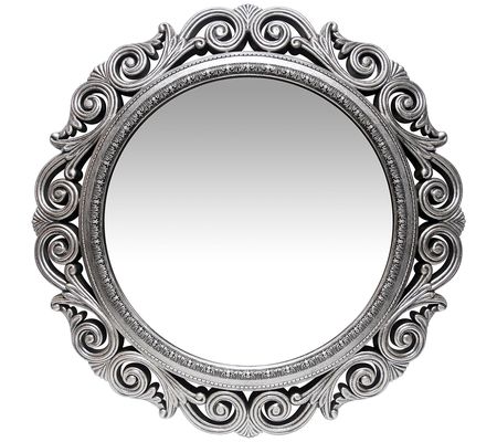 Infinity Instruments Antique-Look Silver Wall M irror, 22.5"