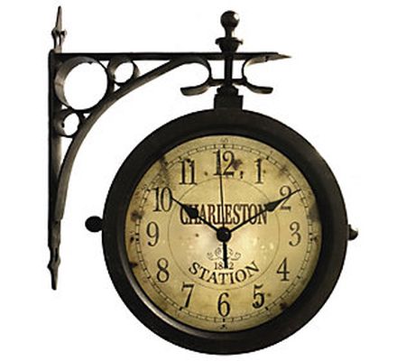 Infinity Instruments Charleston Outdoor Double- Sided Clock