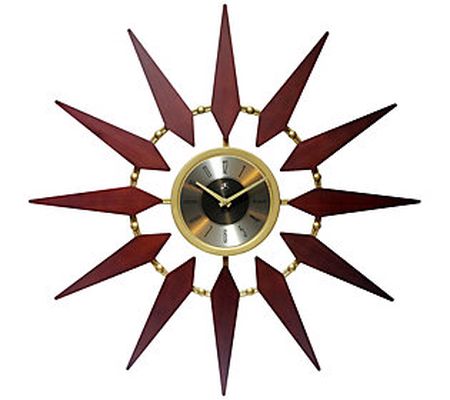 Infinity Instruments Orion 30" Mid-Century Wall Clock