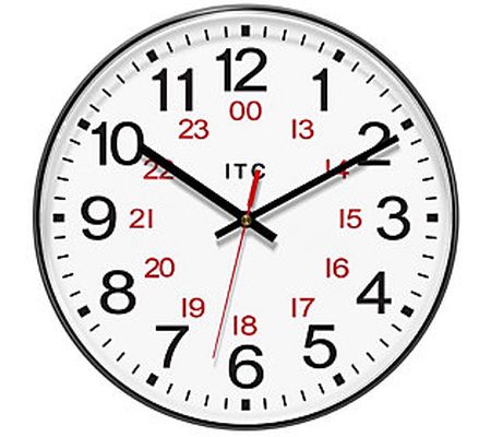 Infinity Instruments Prosaic Brown 12" Diameter Clock