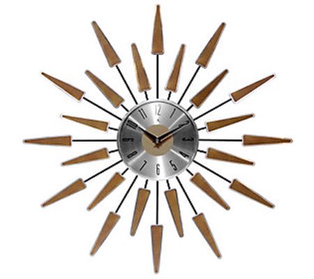 Infinity Instruments Satellite Large Mid-centur y Modern Clock