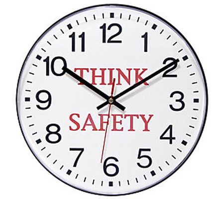 Infinity Instruments Think Safety 12" Business Clock