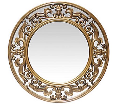 Infinity Instruments Victoria 23.5" Brushed Gol dtone Mirror