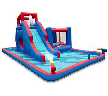 Inflatable Water Park with Slide and Bounce Hou se