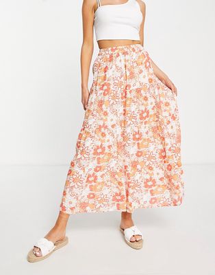 Influence midi skirt in floral print - part of a set-Multi
