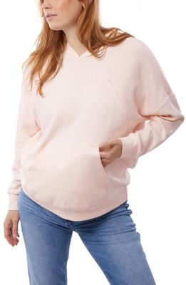 Ingrid & Isabel Easy Access Maternity/Nursing Hoodie in Pink