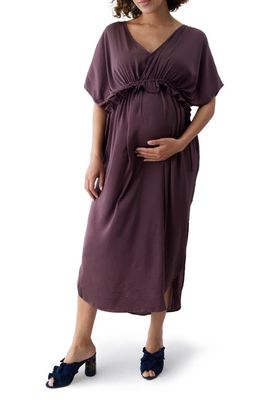 Ingrid & Isabel Easy Maternity Dress in Huckleberry