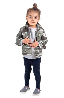 Ingrid & Isabel Kids' Babe Camo Jacket in Green Camo Print