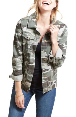 Ingrid & Isabel Mama Camo Maternity Jacket in Green Camo Print