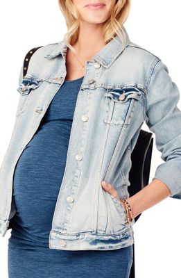 Ingrid & Isabel Mama Denim Maternity Jacket in Light Wash