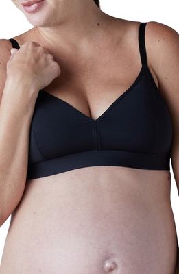 Ingrid & Isabel Maternity Bralette in Black Onyx