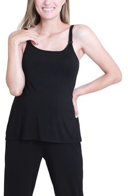 Ingrid & Isabel Maternity/Nursing Tank in Black
