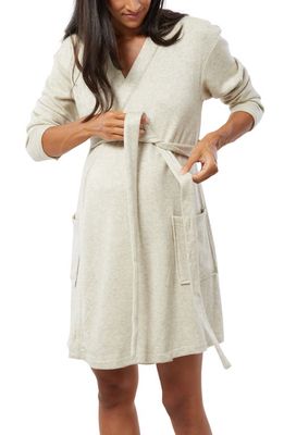 Ingrid & Isabel Maternity Robe in Pelican