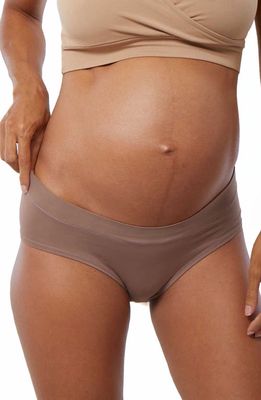 Ingrid & Isabel® 3-Pack Cooling Maternity Briefs in Deep Taupe