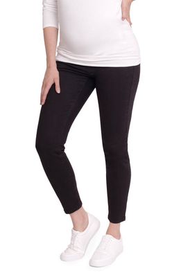 Ingrid & Isabel® Crossover Panel Maternity Skinny Jeans in Black
